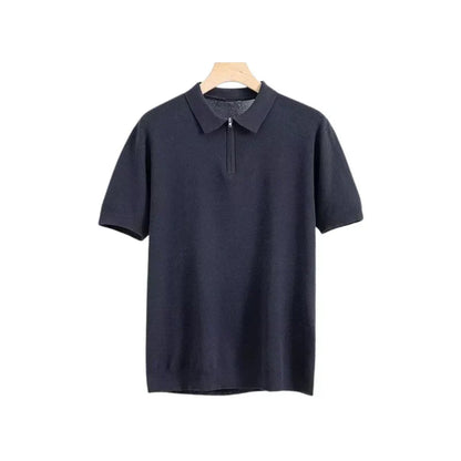 Zip polo shirt