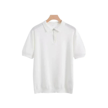 Zip polo shirt