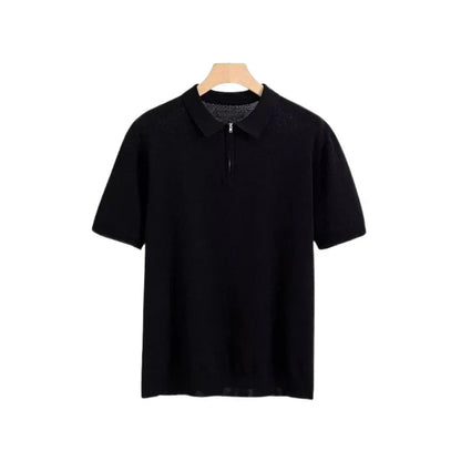 Zip polo shirt